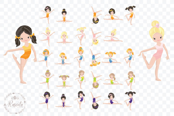 Download Girls Gymnastics Cute Clipart&nbsp; - Cute clipart Collection