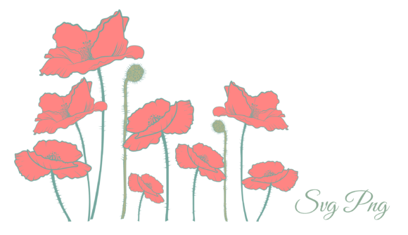 Download Red Flowers Border - Premium Resources