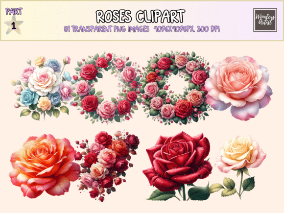 Download Roses Clipart - Roses Collection