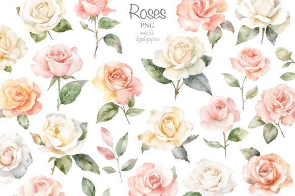 Download Pastel Roses Clipart - Roses Collection