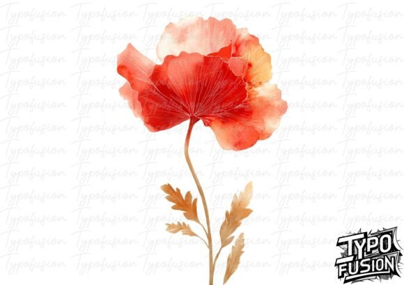 Download Watercolor Poppy Flower Clipart - Poppy flower Collection