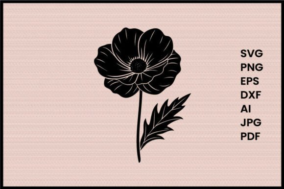 Download Poppy Flower Illustration Silhouette - Poppy flower Collection